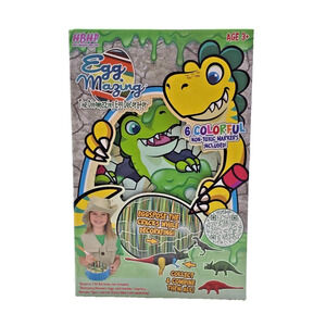 Egg-Mazing The Dinomazing Egg Decorator Kit Easter Includes 6 Colorful Markers